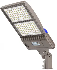 [LC1110032] LED SHOEBOX LIGHT 240W 5000K 100-277VAC WITH BUILT-IN PHOTOCELL SLIP FITTER