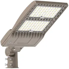 [LC1110034] LED SHOEBOX LIGHT 400W 5000K 100-277VAC WITH BUILT-IN PHOTOCELL SLIP FITTER